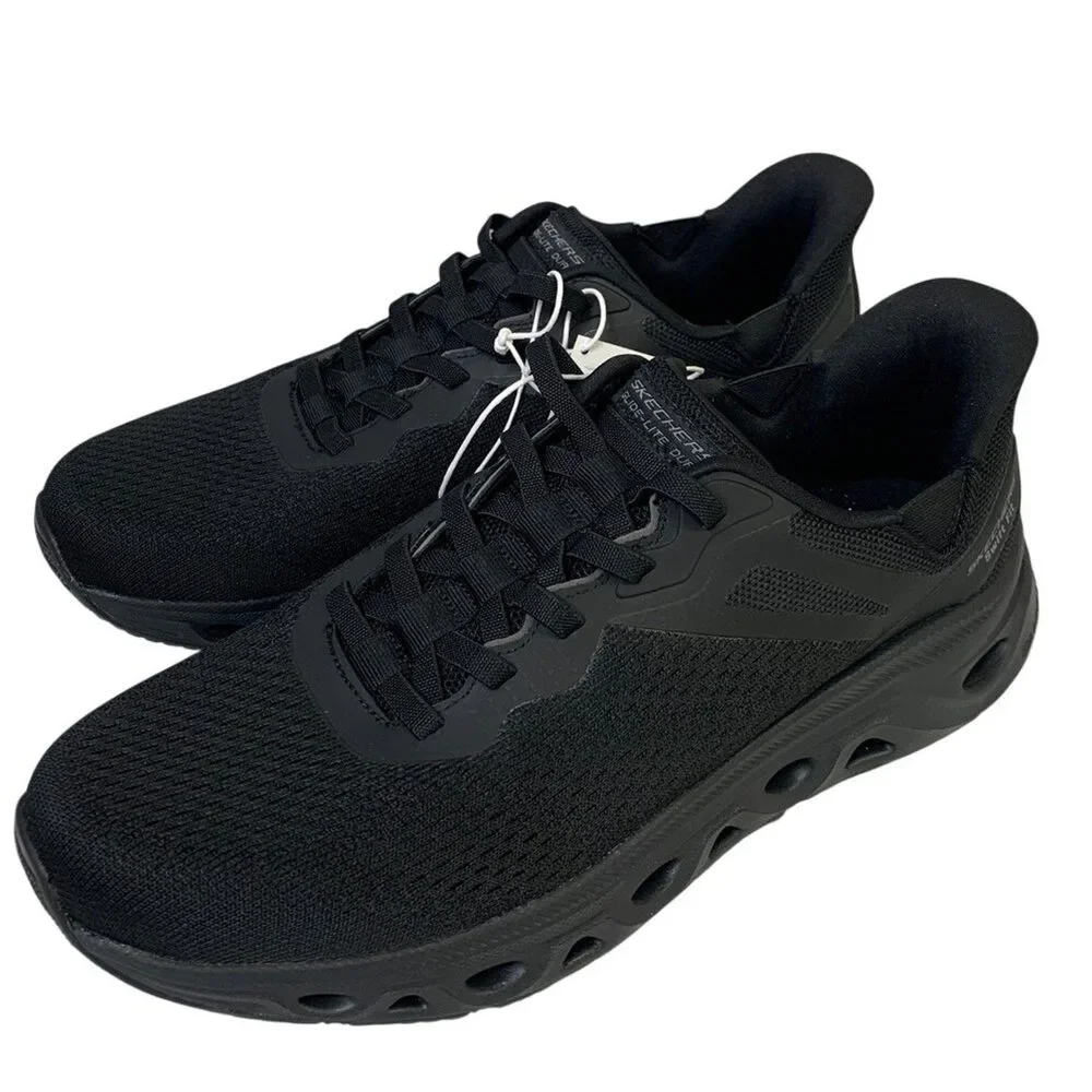Skechers Mens Size 11 Black Mesh Hands Free Swift Fit Athletic Sneaker Shoes